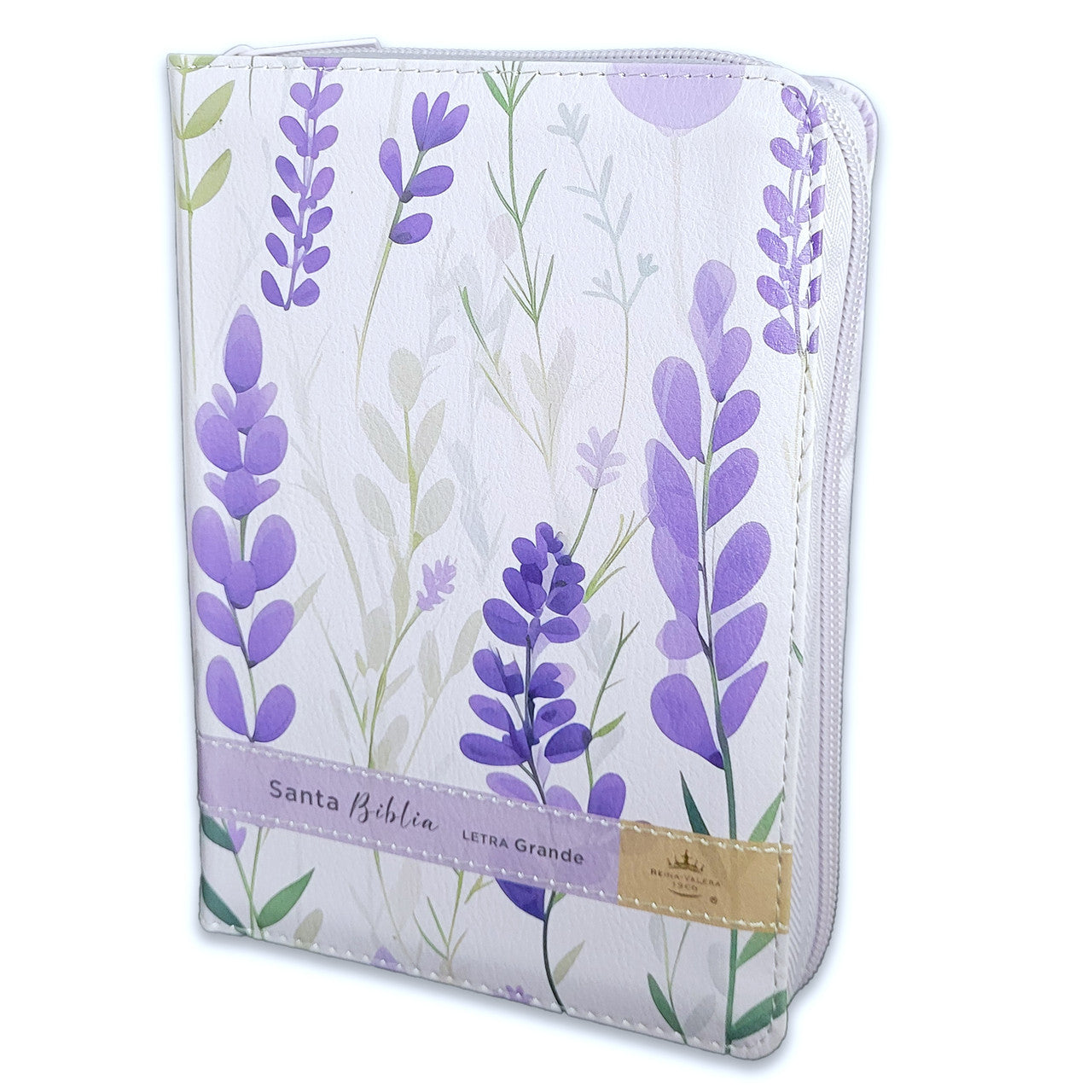 Biblia Reina Valera 1960 045Czti L 12P 11X16Cm Pjr Cp Victoria Flores Sobre Lila