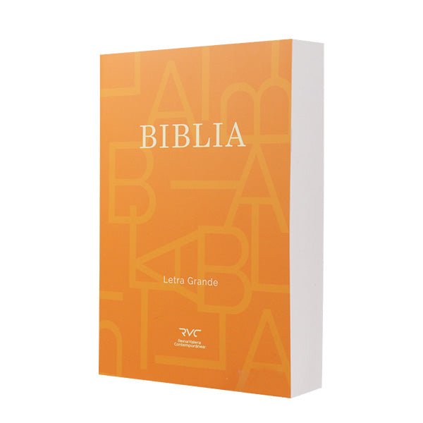 Biblia Reina Valera Contemporánea Letra Grande 12x16 cm Coverflex concordancia Naranja