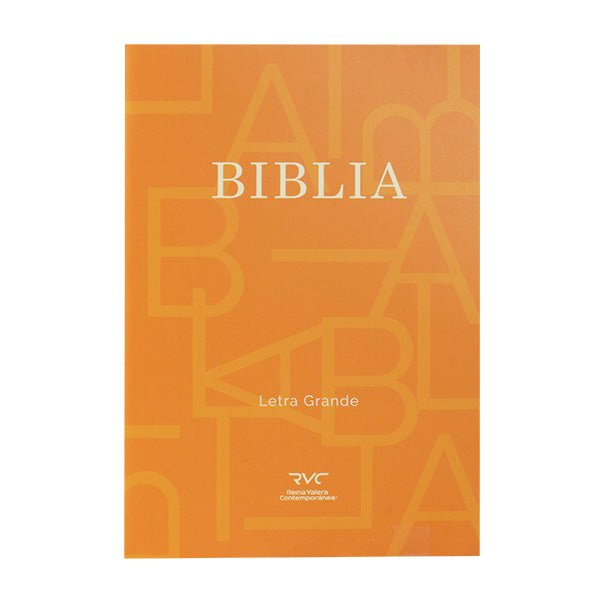 Biblia Reina Valera Contemporánea Letra Grande 12x16 cm Coverflex concordancia Naranja