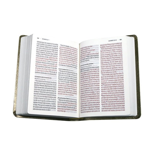 Biblia Reina Valera Contemporánea – Tapa Imitación Piel Gris, Concordancia, Palabras de Jesús en Rojo, Letra 13 Puntos
