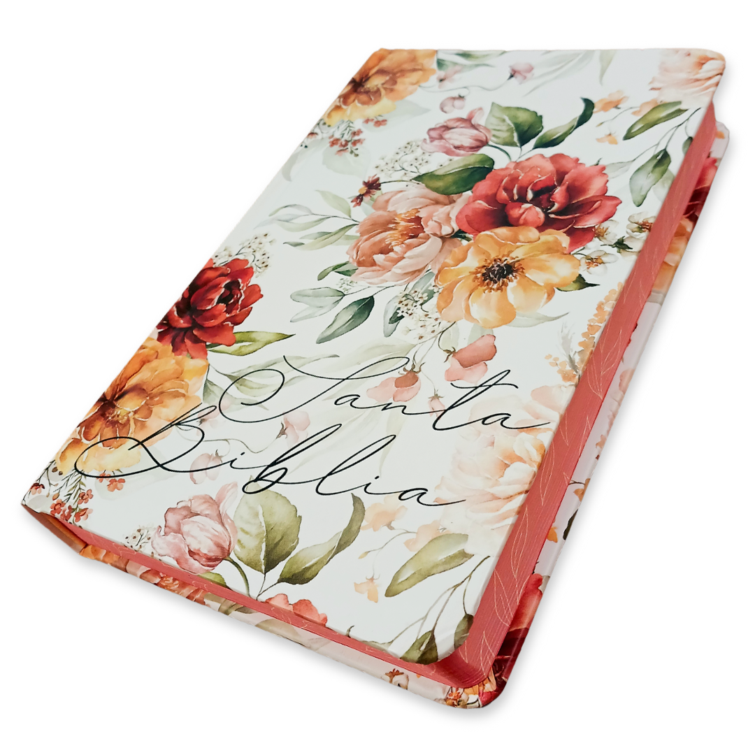 Biblia Reina Valera 1960 · Tapa dura · Diseño con flores