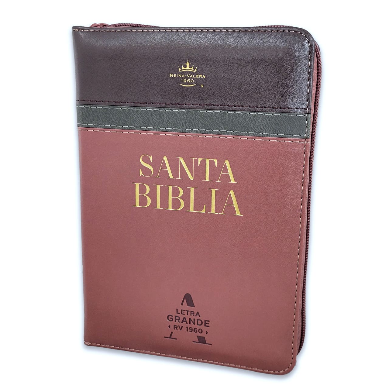 Biblia Reina Valera 1960 045Cz L 10P 13X18 Pjr Tricolor Café/Negro/Café