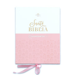 Biblia Reina Valera 1960 045Cti L 10P 11X16 Quinceañera Lila/Blanco