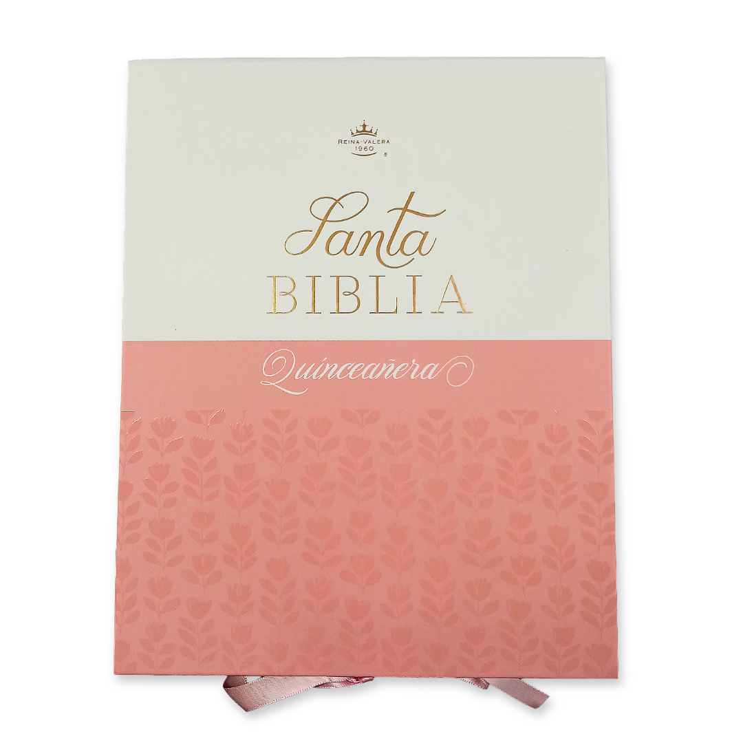 Biblia Reina Valera 1960 045Cti L 10P 11X16 Quinceañera Rosa/Blanco