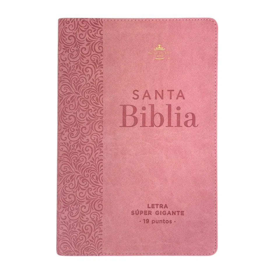 Biblia Reina Valera 1960 088C Lsgi 19P 16X23 Rosa Floral