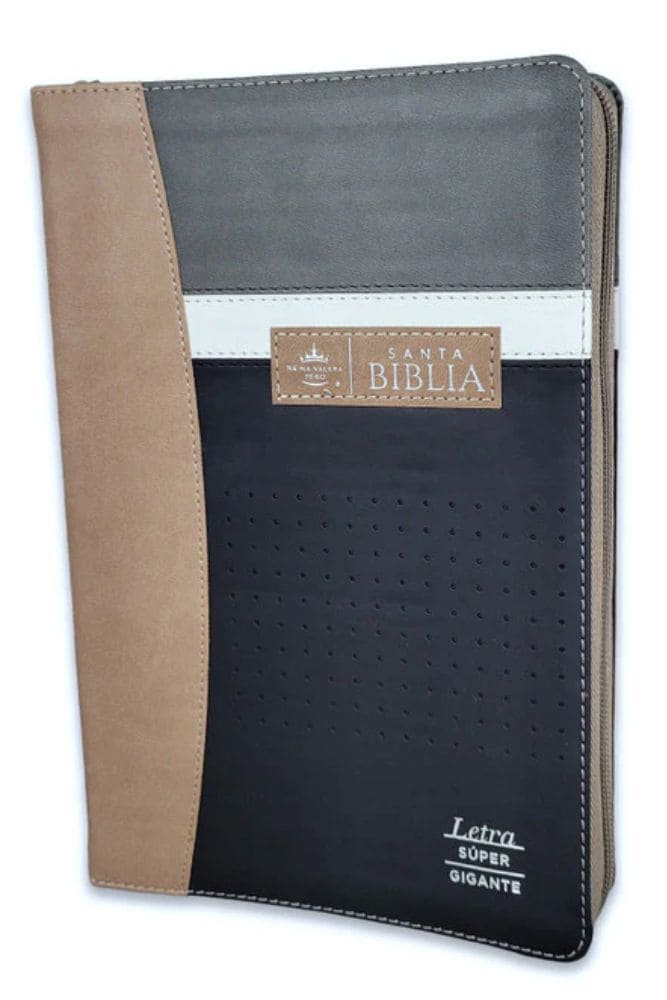 Biblia Reina Valera 1960 088Czti Lsgi 19P 16X23 Tech Dot Negro/Café/Beige