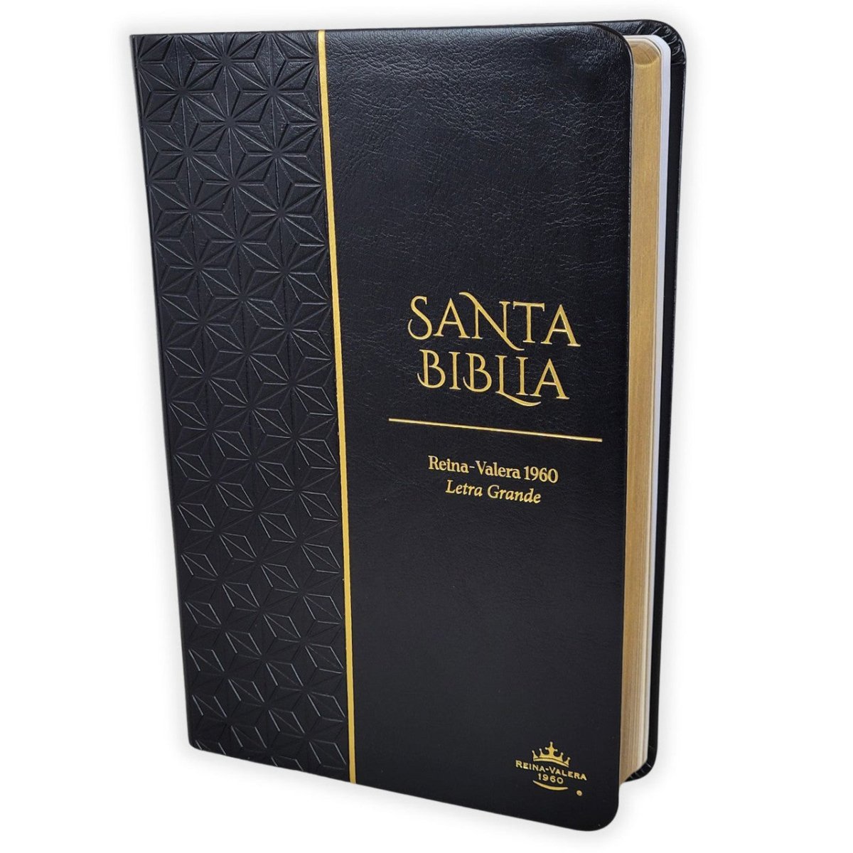 Biblia Reina-Valera 1960 062 Concordancia, Palabras De Jesús En Rojo, Letra 11 Pt, 13,8×21, Negro, Geométrico
