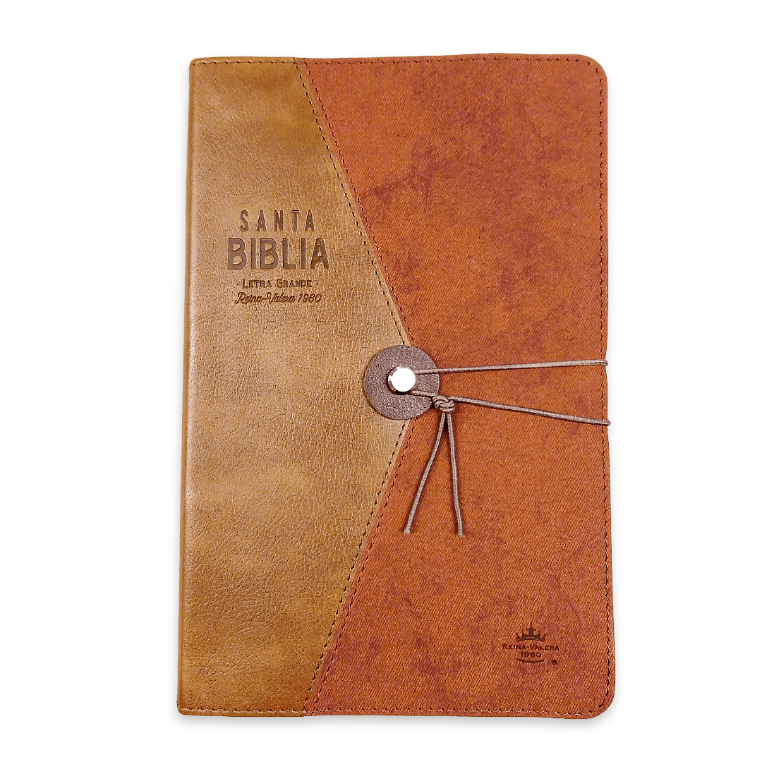 Biblia Reina Valera 1960 Vintage – Con Concordancia – Letra 11 pts – 14x21 cm – Tapa PU – Café