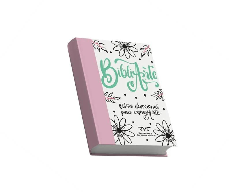 Biblia Arte Reina Valera Contemporánea – Tapa Tela Rosa, Concordancia, 18 x 24 cm, Letra 11 Puntos