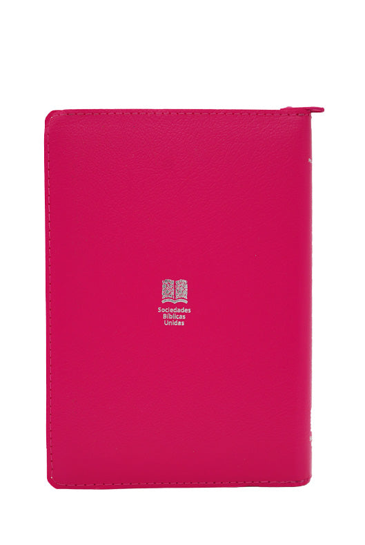 Biblia Reina Valera 1960 Letra 11p PJR cierre índice Covertex Rosa