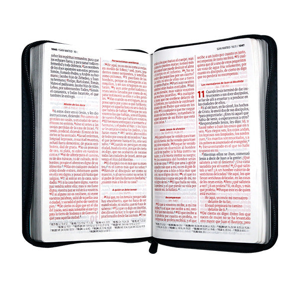 Biblia Reina Valera 1960 – 066 – Letra 12 pts Grande – 13,5x21 cm – Palabras de Jesús en Rojo – Tapa PU – El Camino, la Verdad y la Vida – Azul