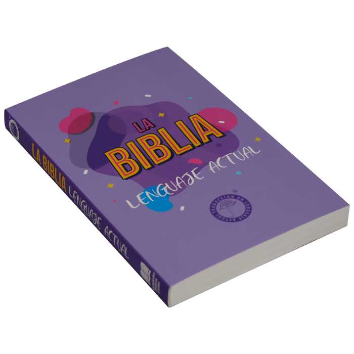 Biblia Traducción Lenguaje Actual – Tapa Cartulina Lila, con Índice, 14 x 21 cm, Letra 8 Puntos