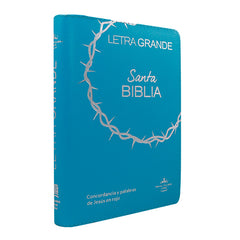 Biblia Reina Valera 1960 Letra 11p PJR cierre índice Covertex Turquesa