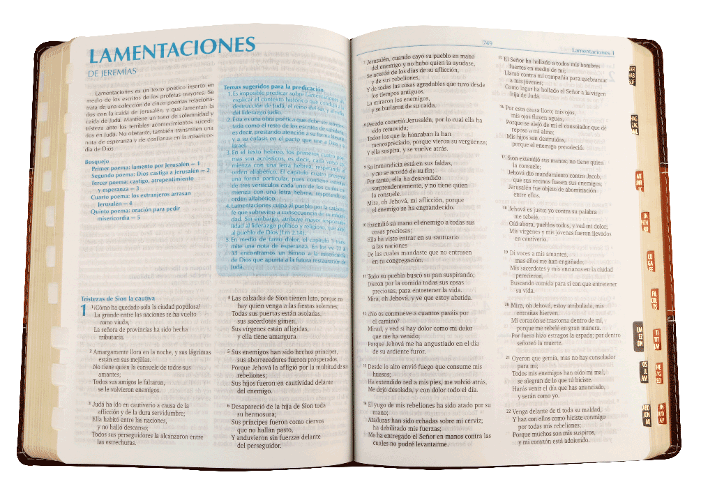 Biblia para la Predicación Reina Valera 1960 – Tapa Imitación Piel Marrón Bitono, con Índice, 17 x 23 cm, Letra 12 Puntos