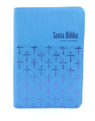 Biblia Reina Valera 1960 Letra Grande Cruz Cielo Azul Et
