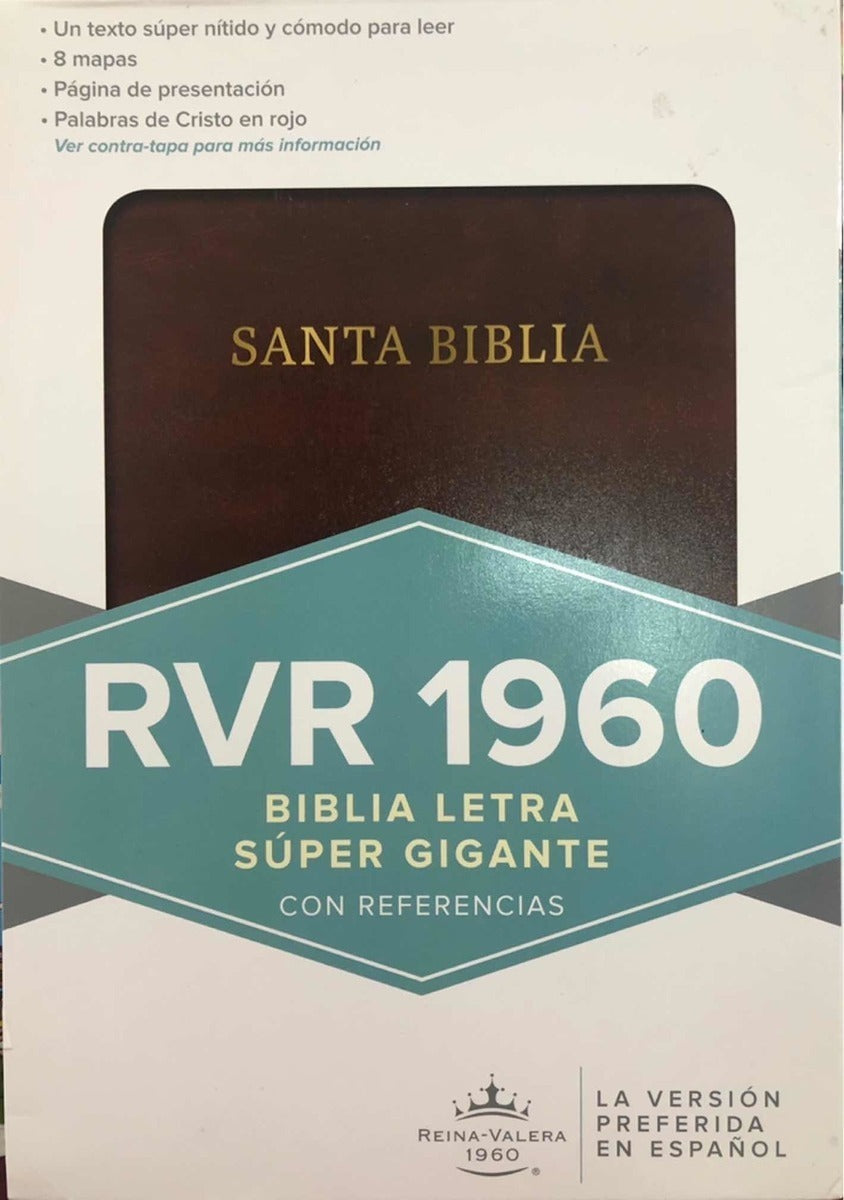 Biblia Letra Super Gigante Ecocuero Reina Valera 1960