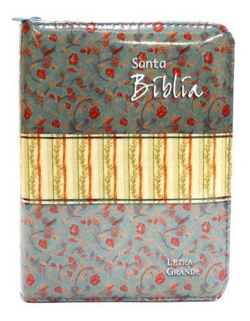 Biblia Mediana Flores Cierre Pjr Reina Valera 1960