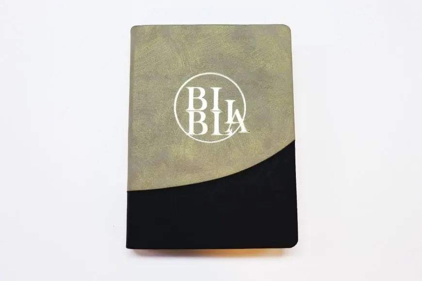 Biblia Reina Valera 1960 – 085 – Con Concordancia – Letra 12 pts – 17x23,5 cm – Palabras de Jesús en Rojo – Cierre – Negro/Beige