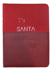 Biblia Reina Valera 1960 – 086 – Con Concordancia – Letra 12 pts – 17x23,5 cm – Palabras de Jesús en Rojo – Cierre con Índice – Tapa PU Cereza/Vino