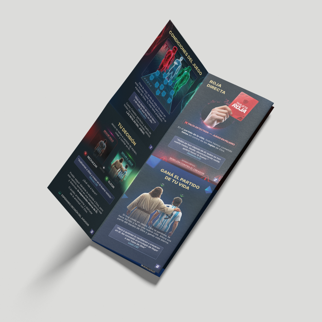 Fixture Mundial 2026 – Póster evangelístico desplegable (PACK x300)