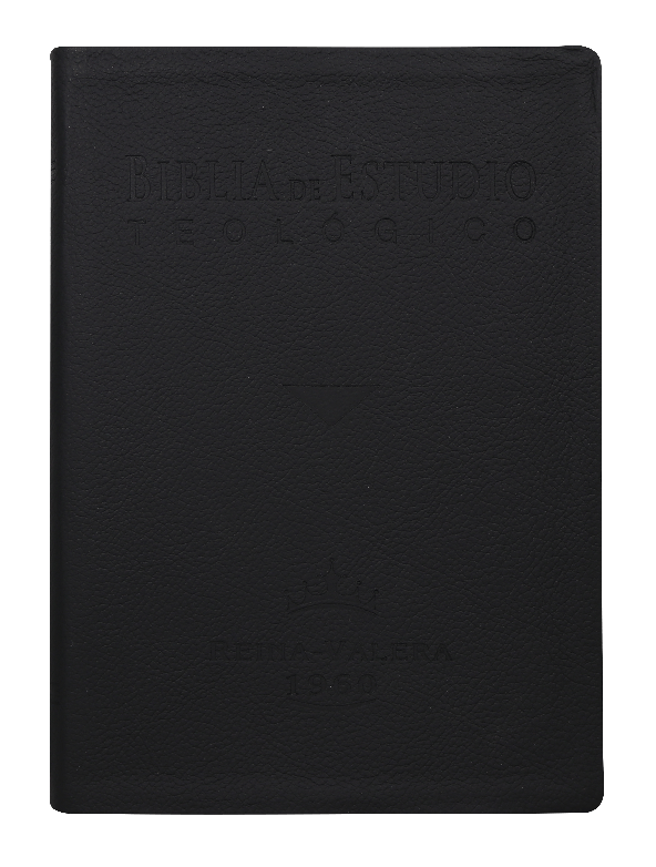 Biblia de Estudio Teológico Reina Valera 1960 – Tapa Piel Genuina Negra, Concordancia, con Índice, 17 x 24 cm, Letra 10 Puntos