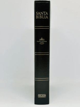 Biblia Reina Valera 1960 – Con Concordancia – Letra 11 pts – 16x23 cm – Palabras de Jesús en Rojo – Cierre – Negro Geométrico