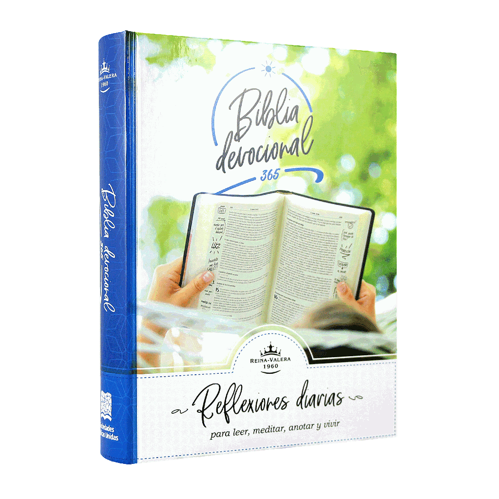 Biblia Devocional 365 Reflexiones Reina Valera 1960 – Tapa Dura, Concordancia, Letra 8 Puntos