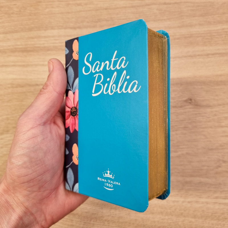 Biblia Reina Valera 1960 – Tapa Vinilo, Palabras de Jesús en Rojo, 7 x 11 cm, Letra 7 Puntos