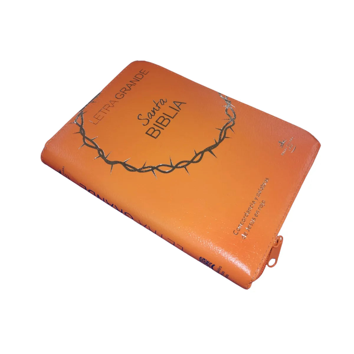 Biblia Reina Valera 1960 Letra 11p PJR cierre índice Covertex Naranja