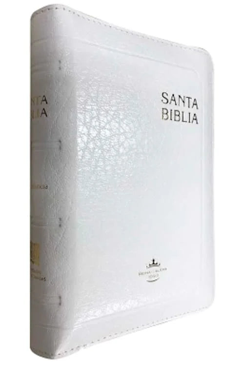 Biblia Reina Valera 1960 Tapa Blanca con Canto Dorado