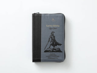 Biblia Reina Valera 1960 – 068 – Con Concordancia – Letra 14 pts – 14x21 cm – Cierre – Gris/Negro – Esforzaos