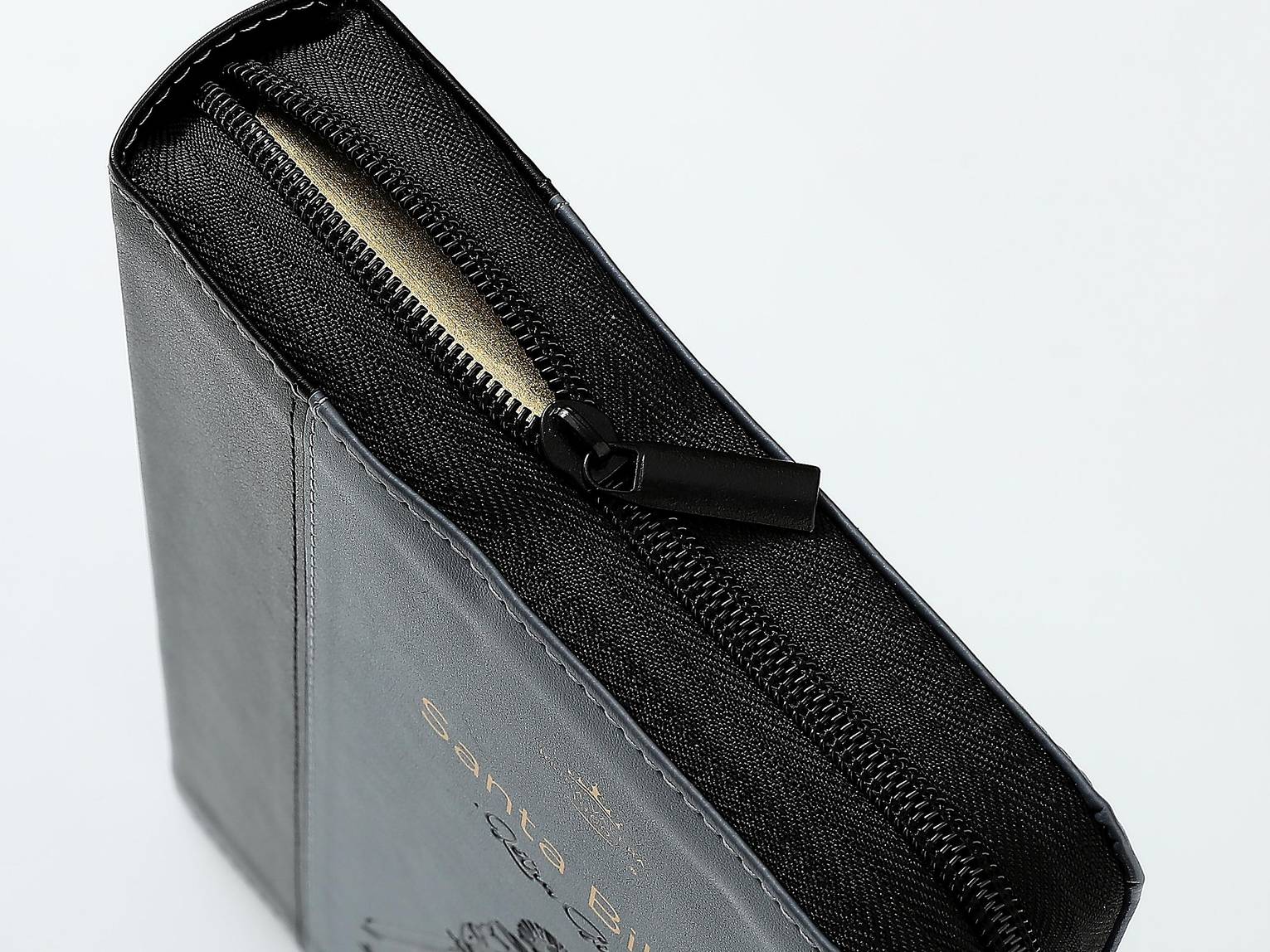 Biblia Reina Valera 1960 – 068 – Con Concordancia – Letra 14 pts – 14x21 cm – Cierre – Gris/Negro – Esforzaos