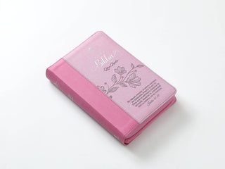 Biblia Reina Valera 1960 – 068 – Con Concordancia – Letra 14 pts – 14x21 cm – Cierre – Rosa – No Temas