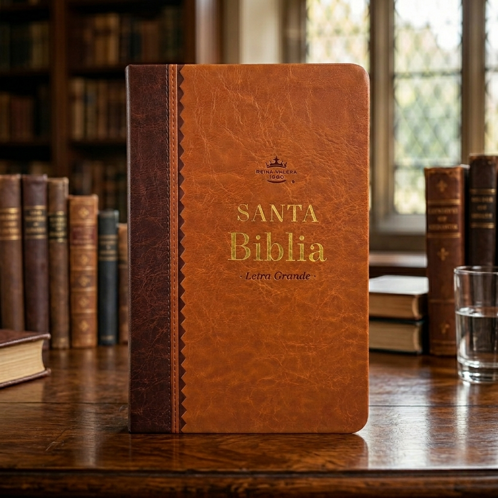Biblia Reina Valera 1960 – 066 – Con Concordancia – Letra 11 pts – 15x22 cm – Café - Canto dorado