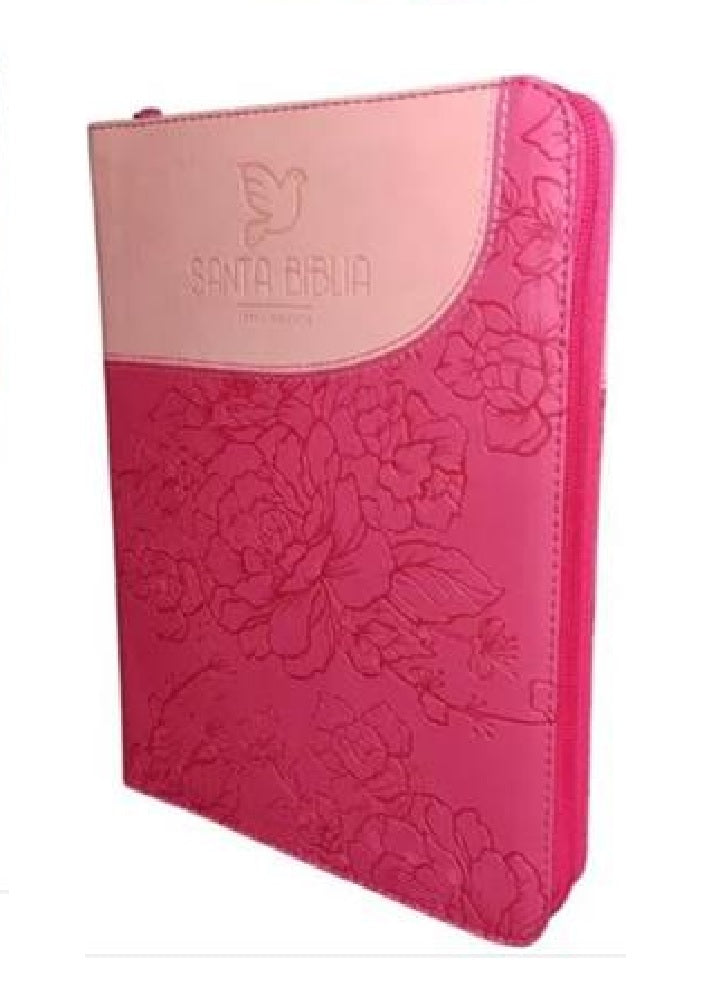 Biblia Reina Valera 1960 Letra Gigante Cierre Fucsia Rosa Qr