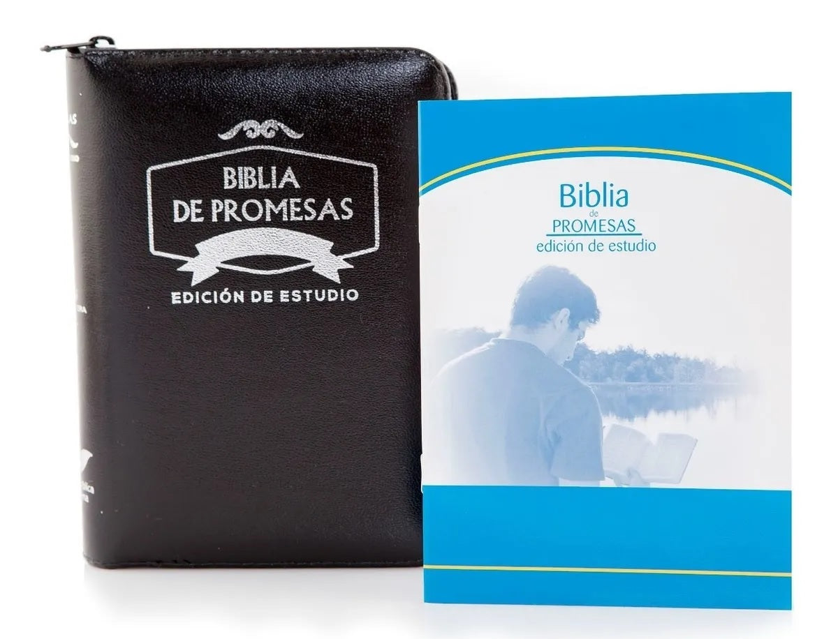 Biblia Reina Valera 1960 De Promesas De Estudio Cierre Negro