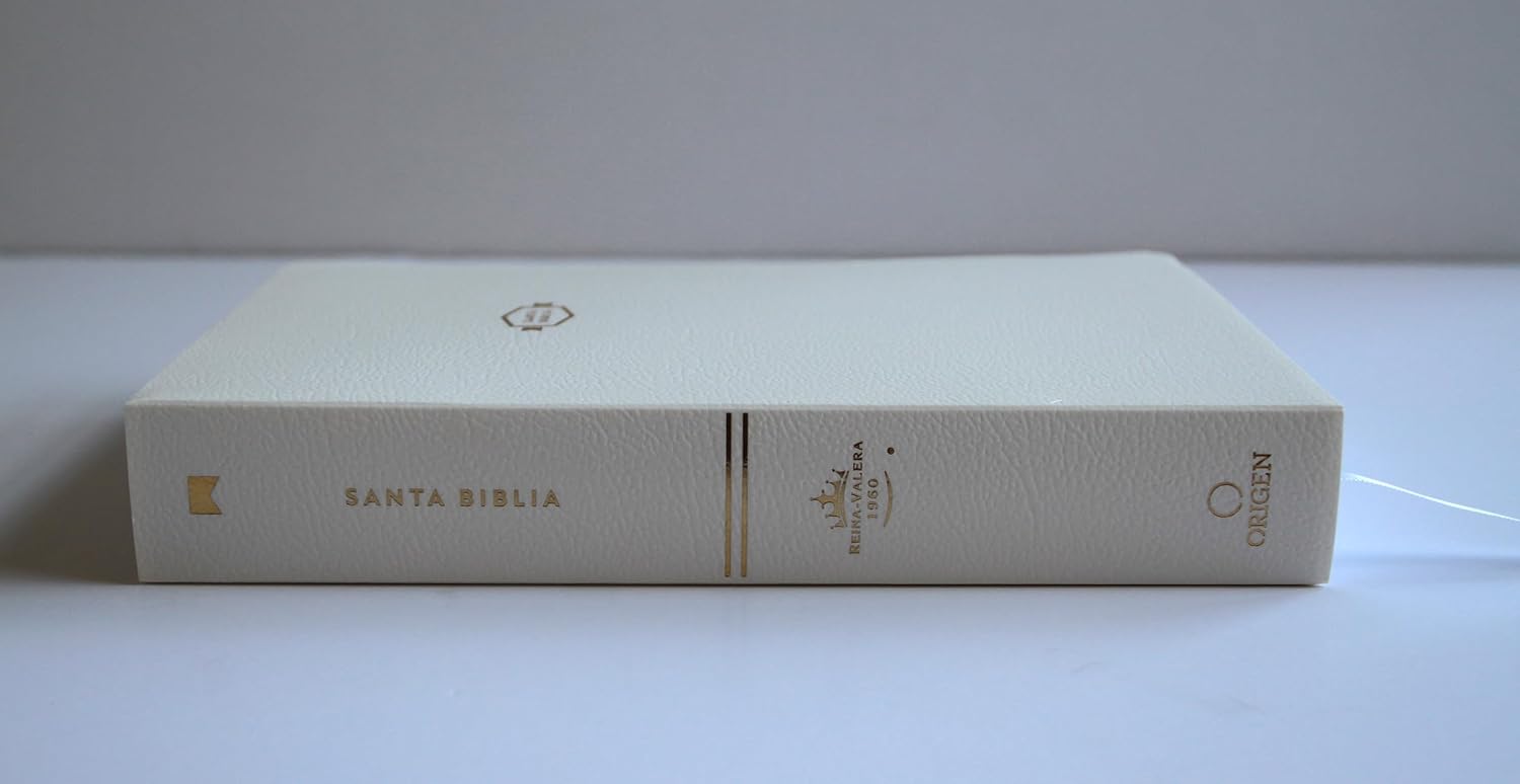Biblia Reina Valera 1960 Momentos Especiales con Palabras de Jesús en Rojo – Tapa Dura Blanca, Letra 9pt, 14x22 cm