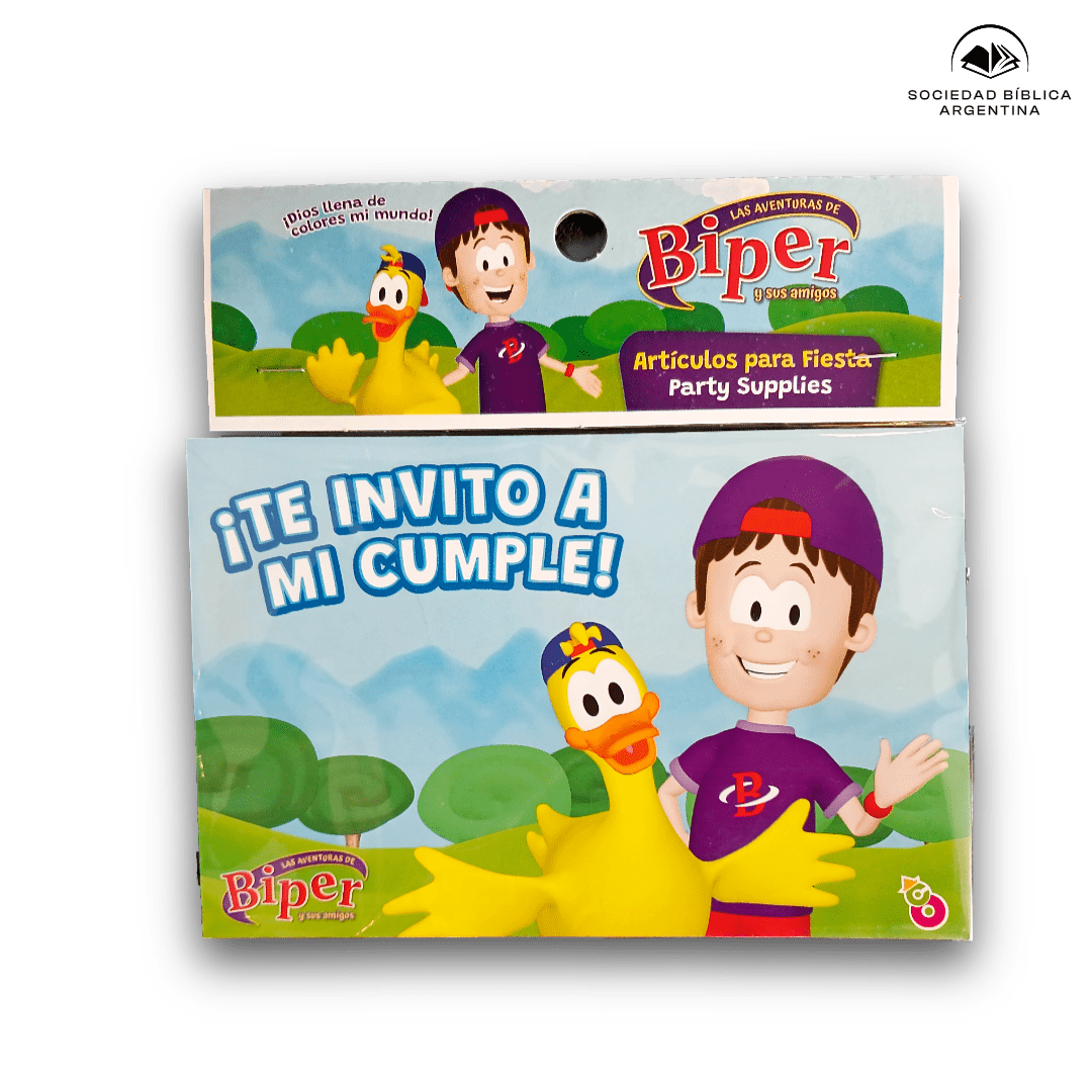 Pack Invitacion de celebracion -Biper (10 unidades)
