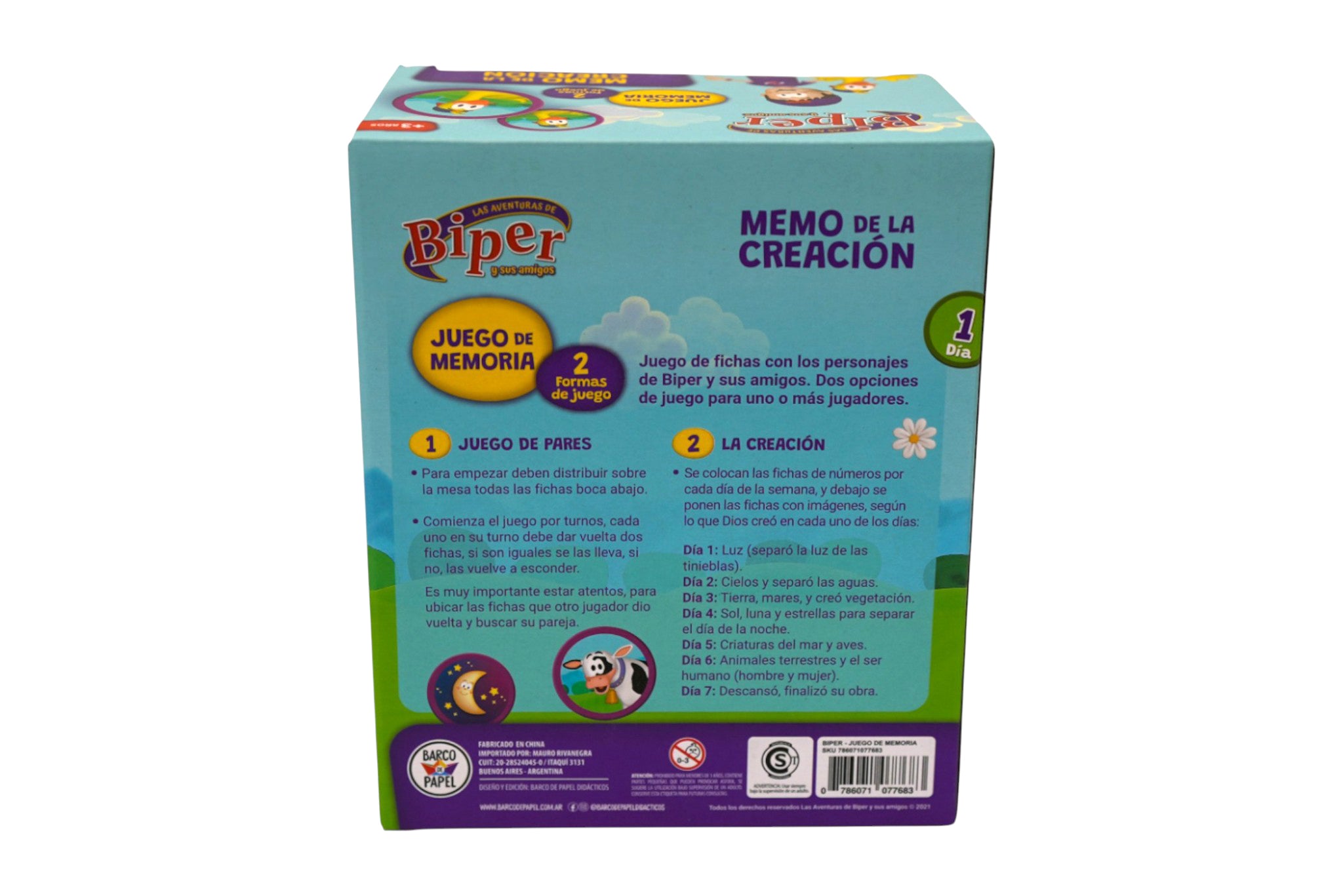 Juego de Memoria “Memo de la Creación” – Biper