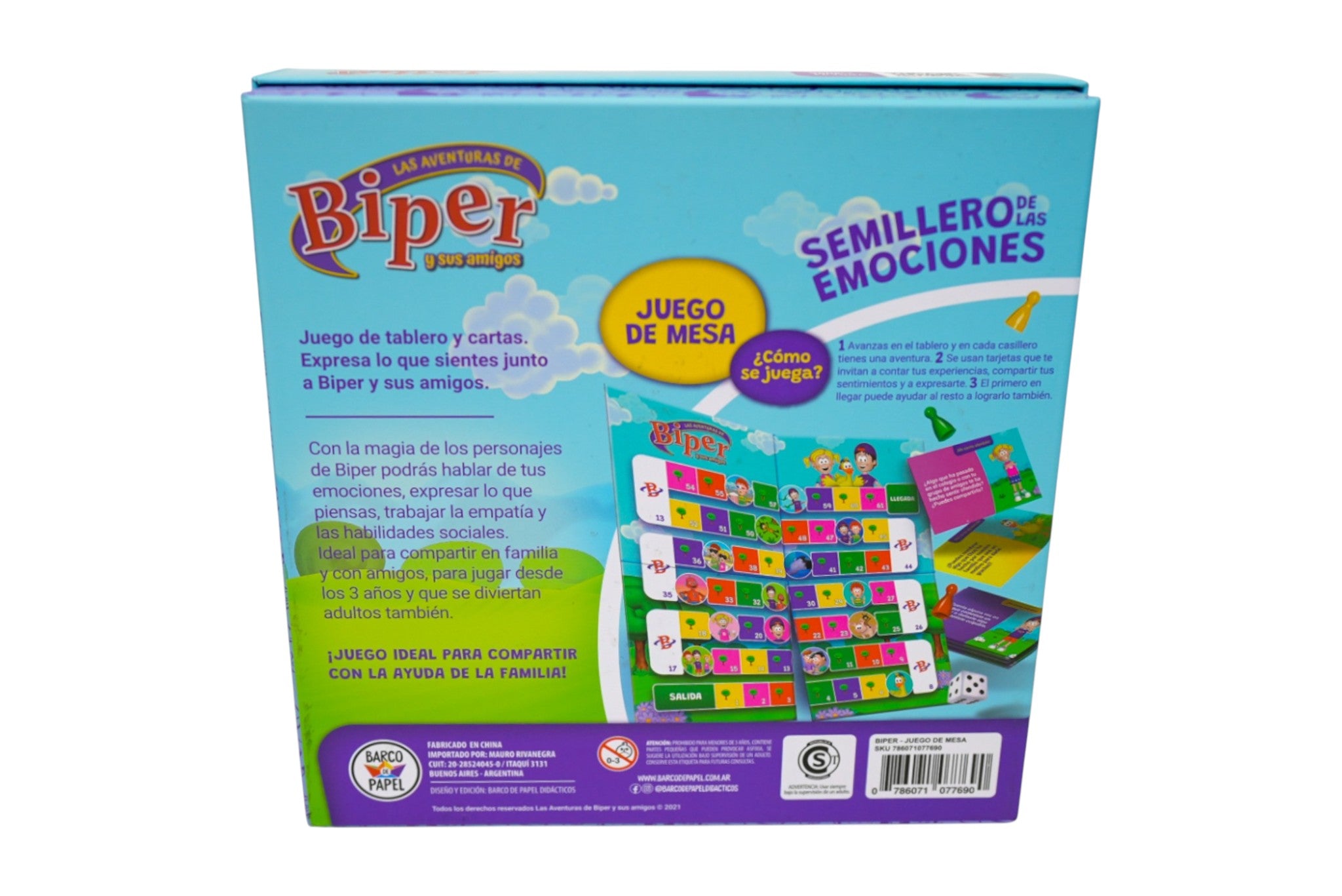 Juego de Mesa Infantil “Semillero de las Emociones” – Biper