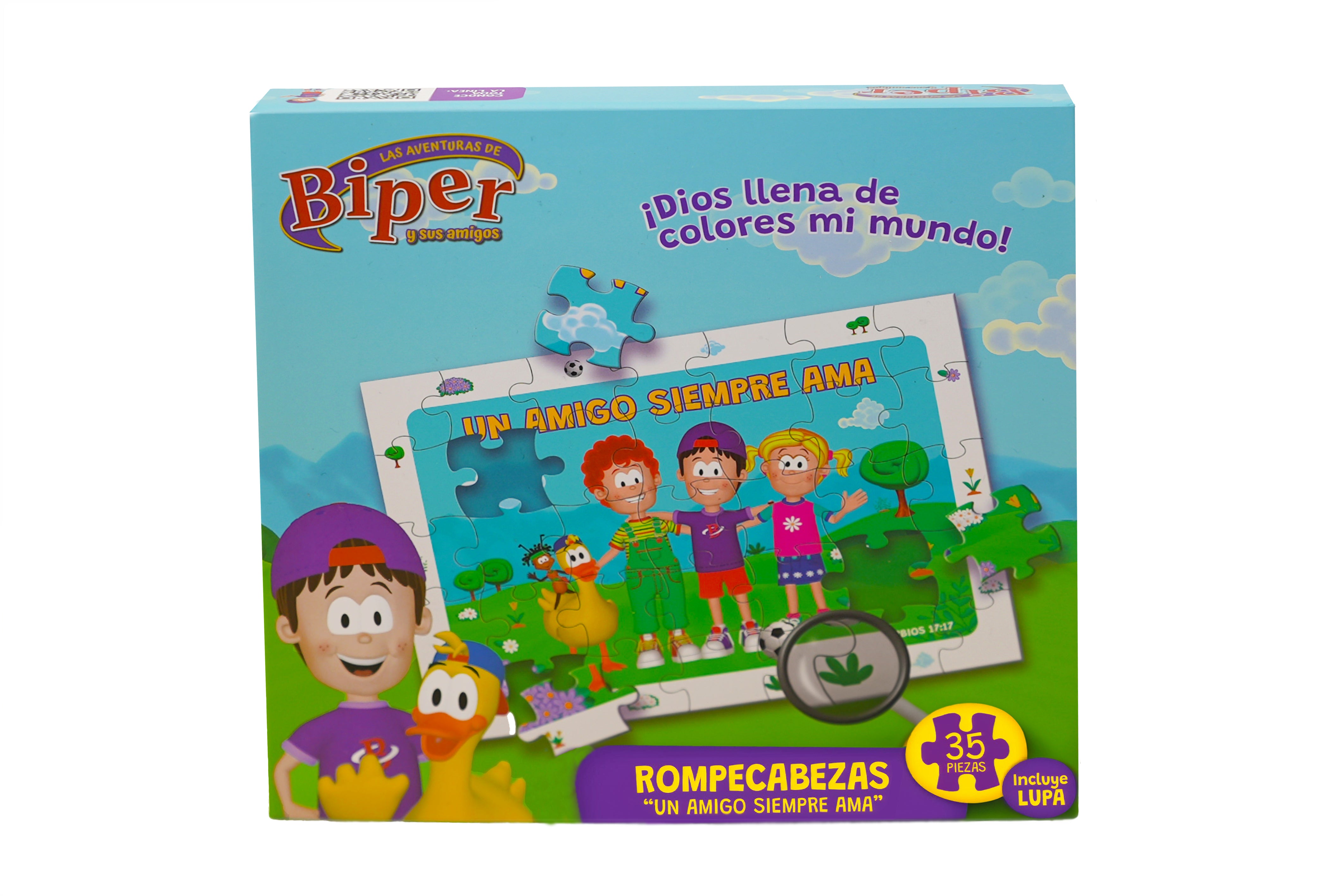 Rompecabezas Infantil Grande 35 Piezas “Un Amigo Siempre Me Ama” – Biper