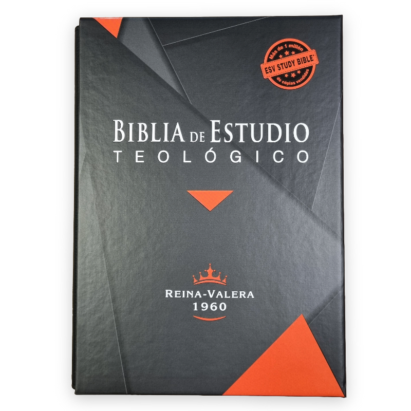 Biblia de Estudio Teológico Reina Valera 1960 – Tapa Piel Genuina Negra, Concordancia, con Índice, 17 x 24 cm, Letra 10 Puntos