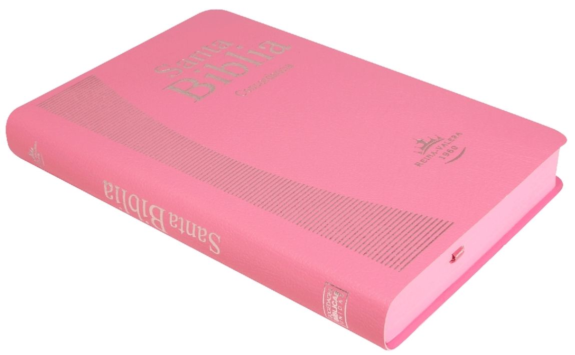 BIBLIA RVR60 CONCORDANCIA ROSA PIEL TAPA FINA