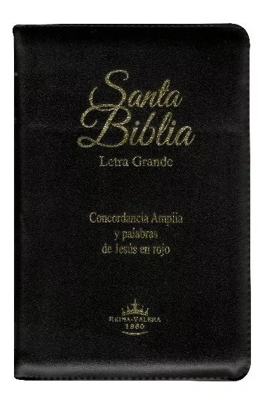 Biblia Reina Valera 1960 Letra Grande Pjr Concor Cierre Negr