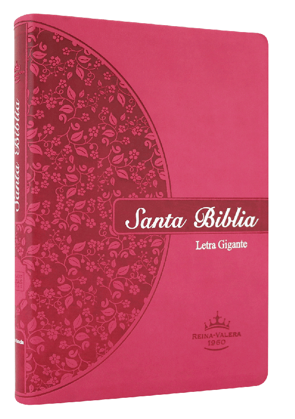 Biblia Reina Valera 1960 Letra Gigante Rosa Flores Pjr