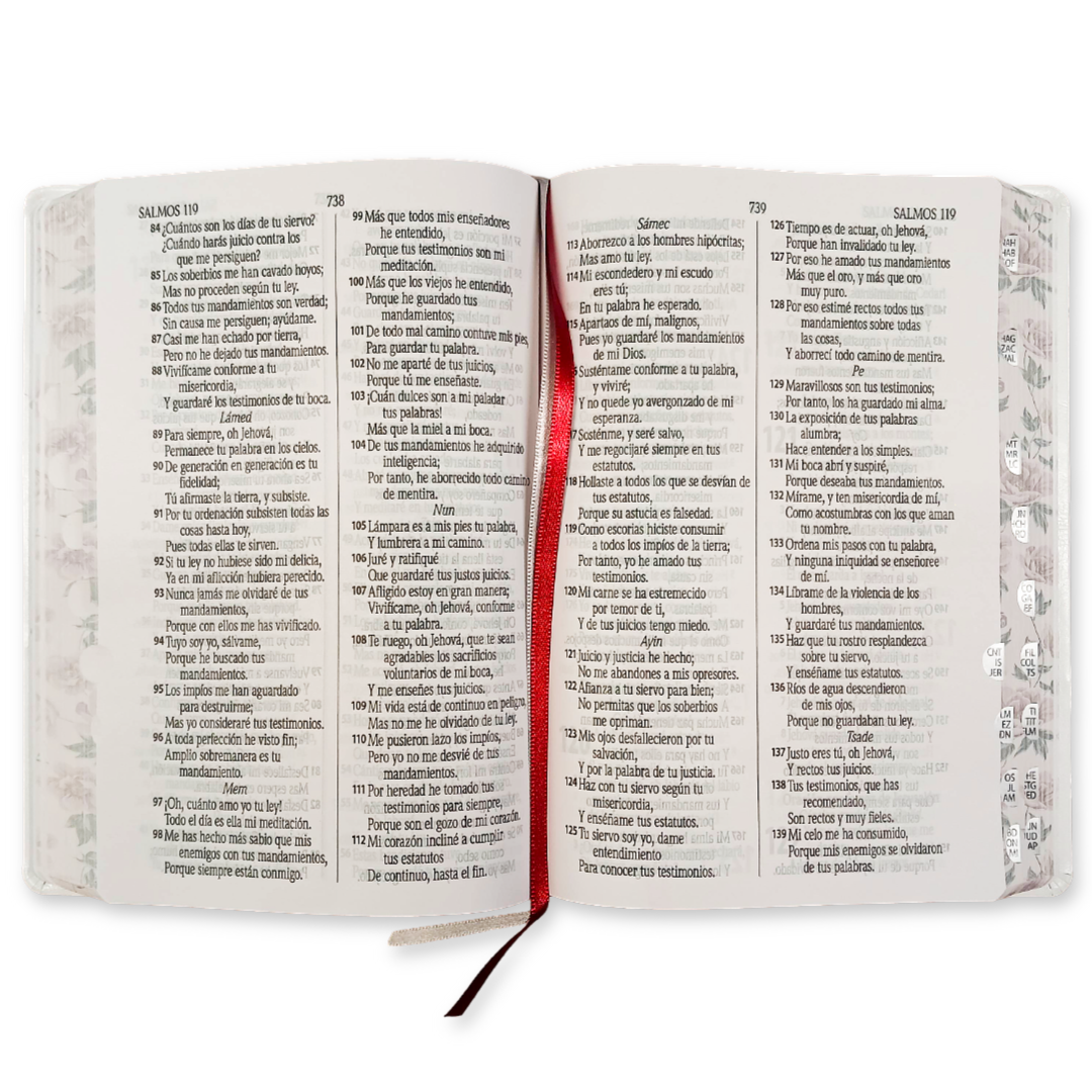 Biblia Letra Grande índice Blanca Flores Reina Valera 1960