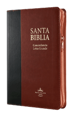 Biblia Reina Valera 1960 Letra Grande Cierre Concordancia PJR Indice Tapa Pu Negro marrón