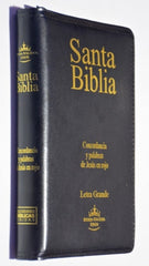 Biblia Reina Valera 1960 Cierre Letra Grande Negro Pjr Sba