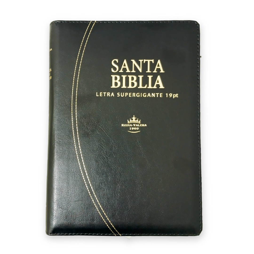 Biblia Reina Valera 1960 Letra 19 Super Gigante Cierre Negro
