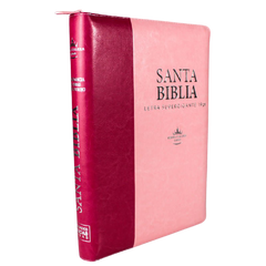 Biblia Reina Valera 1960 Super Gigante 19 puntos PJR Rosa